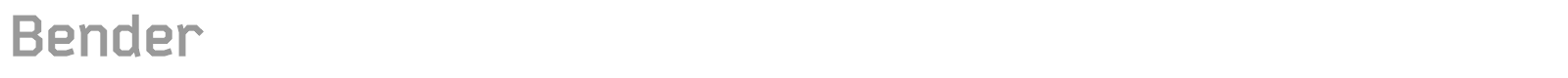 Bender font preview